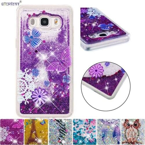 For Samsung Galaxy J5 2016 J56 6 Cute Bling Case SM-J510F/DS SM-J510FN/DS Glitter Dynamic Quicksand Liquid Soft TPU Back Cover