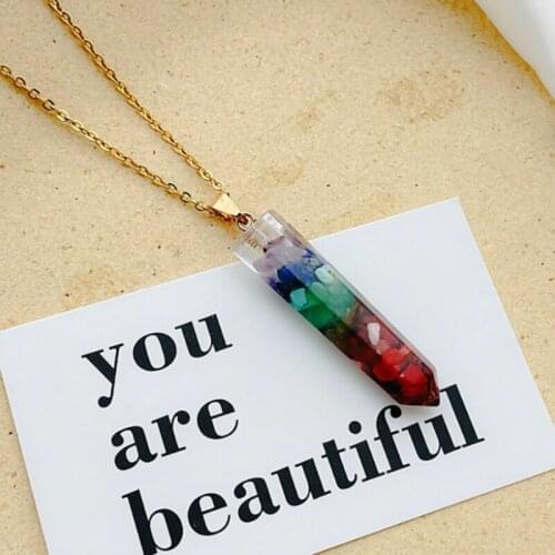Fashion Trend Natural Stone Necklace Unique Popular Pendant Necklace Men and Women Couple Necklace Jewelry Party Gift 2021 New