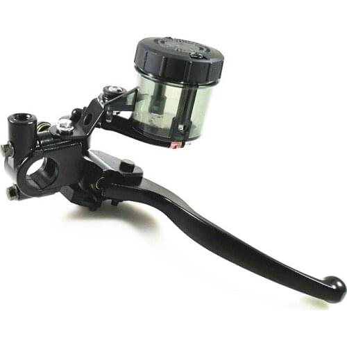 Motorcycle 7/8'' 22mm Handlebar Right Clutch Levers w/ Master Cylinder Oil Reservoir Tank Cup For Harley Cruiser Chopper Touring