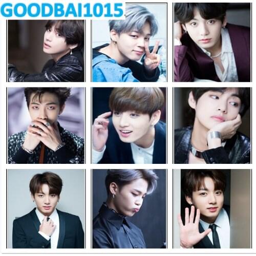 5D DIY Diamond Painting Cross Stitch Kits Diamond Embroidery Full Drill Mosaic Bedroom Home Decoration Kpop Bangtan Poster