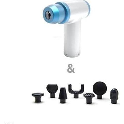 Percussion Massager Set With 7 Pcs Heads 3400r/min Professional Body Massager Electric Vibrating Muscle Massager Relax Muscle