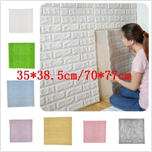 Self adhesive Wallpapers 3D Wall Sticker Living Room Wallpaper Mural Bedroom Decorative Waterproof TV Background Brick For Kids