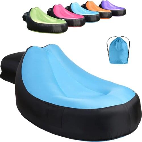 Beach Lounge Chair Outdoor Lazy Inflatable Sofa Indoor Portable Inflatable Bed Camping Pad Camping Equipment Sillon De Playa