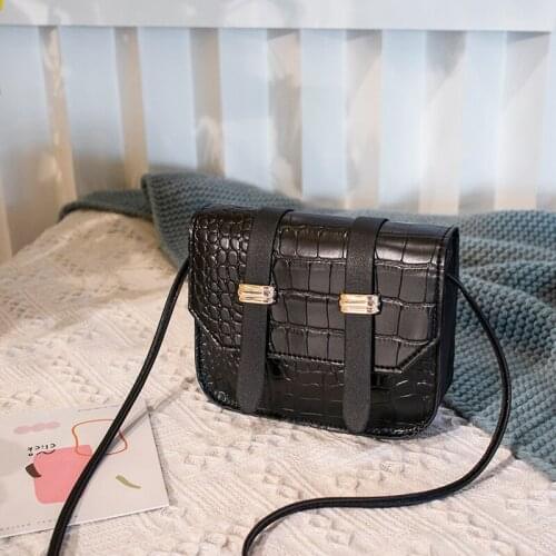 Fashion Women PU Leather Crossbody Mini Solid Color Shoulder Bag Casual Style Adjustable Magnetic Buckle Cellphone Bag