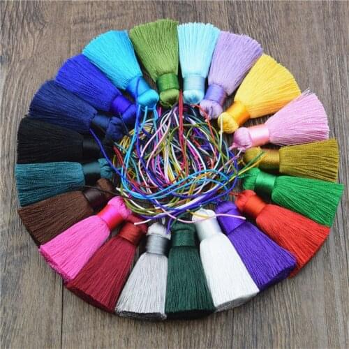 High Quality 120D Silk Chinese Tassels Handmade Decoration Fringes Tassel With 13cm String DIY Pendants Jewelry Making Materials