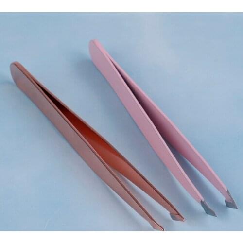 1Pcs Pro Eyebrow Tweezers Face Hair Removal Eye Brow Trimmer Eyelash Clip Stainless Steel Cosmetic Beauty Makeup Tool