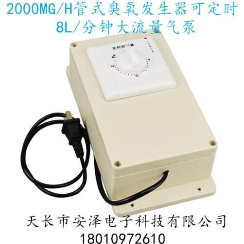 2000 Mg Mg/h Integrated Ozone Generator 8L Large Flow Oxygen Aquarium Water Treatment Fruit and Vegetable Food