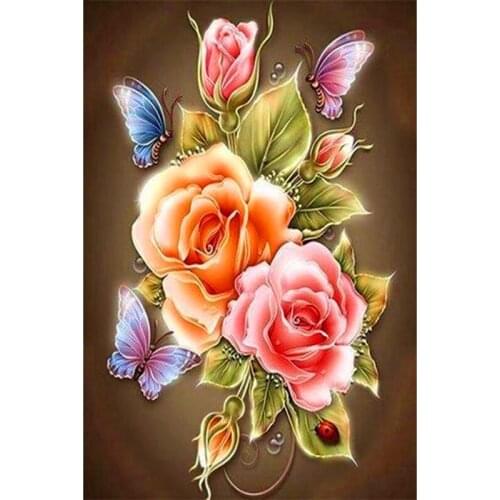 3D Diamond Painting Cross Stitch Gloden Peony purple Flower rhinestone pattern full square diamond Mosaic resin crafts A037D