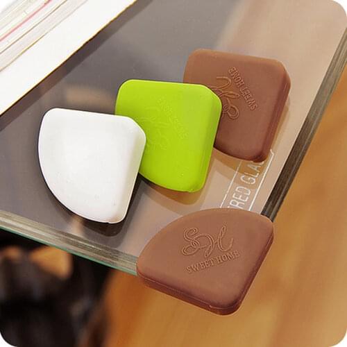 4 Pieces/Lot Thin Section Safety Edge Guards Silicone Window Corner Safety Cover Protection Edge & Corner Guards