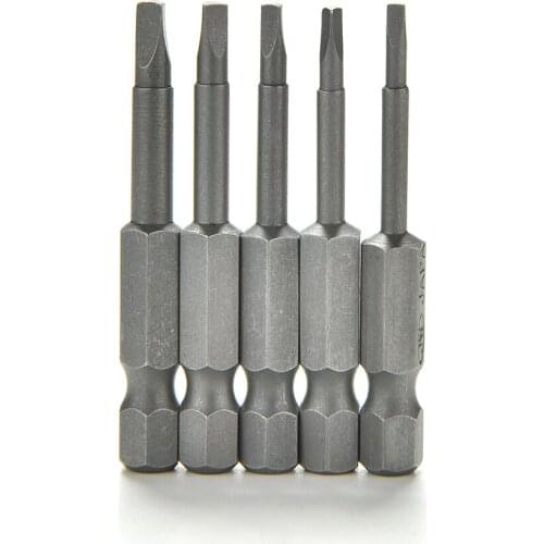 5Pcs/Set Anti Slip Magnetic Triangle Head Screwdriver Bit 1/4" S2 Steel Hex Shank Electric Power Tool Accessories 50mm