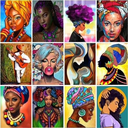 5D Diamond Painting Cross Stitch Inlaid Diamond Embroidery Full Drill Sexy Woman Beauty Diamond Painting Abstract Art Home Decor