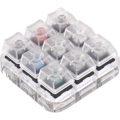 9 Keys Mechanical Keyboard Switches Tester Sampler Keycap Testing Tool w/Acrylic Base