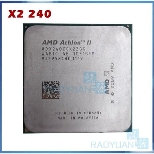AMD Athlon X2 240 X2-240 2.8GHz Dual-Core CPU Processor ADX240OCK23GM ADX240OCK23GQ Socket AM3 938pin