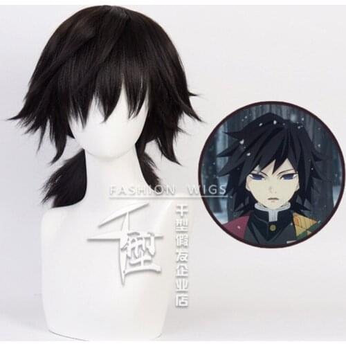 Anime Demon Slayer: Kimetsu no Yaiba Cosplay Tomioka Giyuu Role Playing Wigs Halloween Cosplay Wigs Nezuko Tanjirou Zenitsu