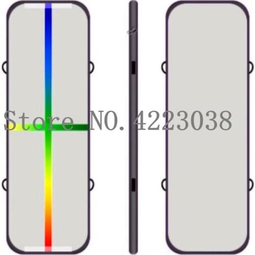 Free Shipping 5*1*0.15m Rainbow Inflatable Airtrack Tumbling Gymnastics Mattress Gym Tumble Airtrack Floor Tumbling Air Track