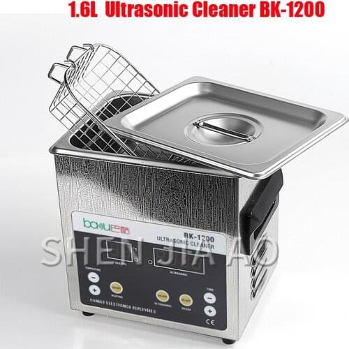 BK-1200 1.6L ultrasonic cleaner stainless steel Household washing glasses jewelry earring watch cleaning machine