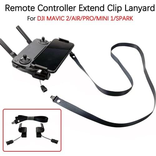For DJI Mavic 2 Mini Air Pro Spark Remote Controller Phone Extend Bracket Mount Clip Hanging Buckle Lanyard Neckband Accessories