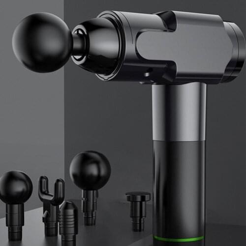 Electric Muscle Massage Gun With 20 Speeds 6 Massager Heads Hand-held Deep Tissue Muscle Massager For Home Gym Dropship