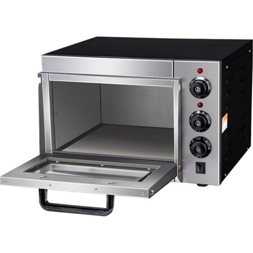 EP1AT electric stainless steel single layer higher chamber pizza oven with timer for baking bread, cake, pizza