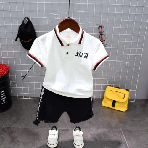 Boys cloth sets baby boy Short sleeve t-shirt + shorts Pants suit fashion clothing set boys sport suits baby boy clothes 2-7year