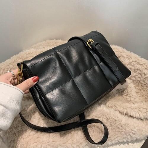 Lattice Square Crossbody bag 2021 Fashion New High-quality PU Leather Womens Designer Handbag Vintage Shoulder Messenger Bag