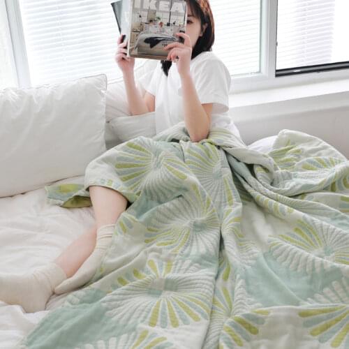 Summer Soft Couch Bedding Coverlet Lightweight Breathable Air-conditioning Throw Blanket for Bed Sofa