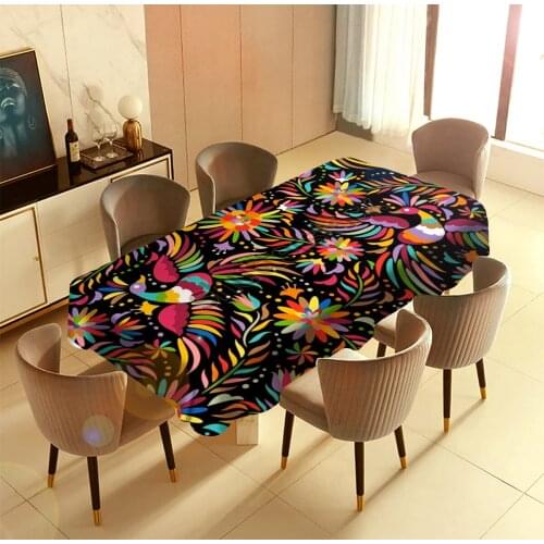 Mexico Colorful Ethnic Independent Design Barbecue Picnic Home Party Table Cloth