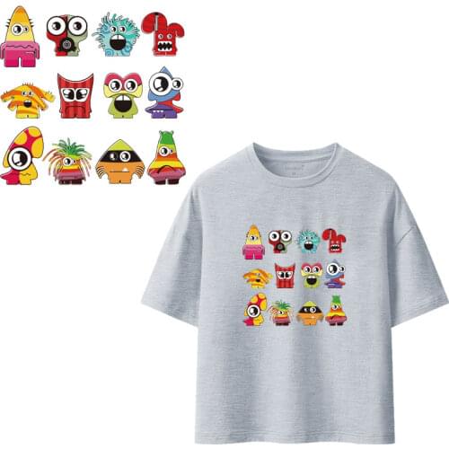 Cartoon card love dog Clothing Stickers Iron On Patches Diy Heat Transfers Patch For Clothes T-shirt Appliques Decoration