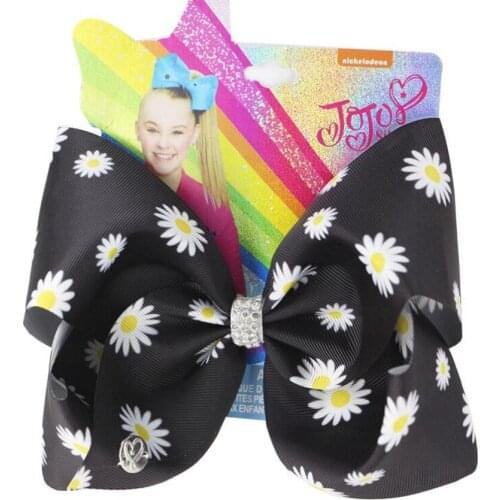 NEW Autumn Bowknot 8inch Hairpin butterfly chrysanthemum Hair Bow Grosgrain Ribbon OEM & ODM Kids Hair Accessories 12pcs