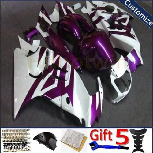 Custom motorcycle plastic cover For CBR600F3 1995 1996 CBR600 F3 95 96 ABS plastic motor Fairing kit purple white