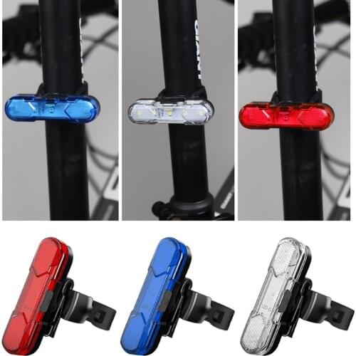 Portable Light Mountain Bike Lights Waterproof LED Bike Tail Light Rechargeable Bicycle Rear Safety Warning Light