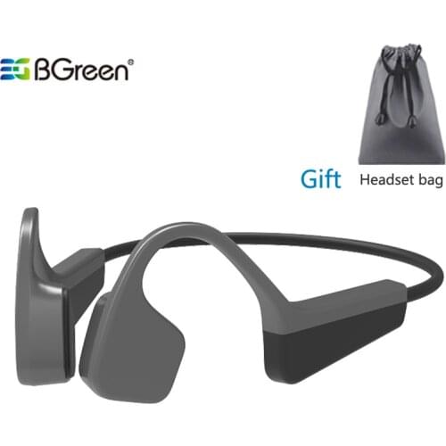 BGreen Bone Conduction Sports Bluetooth Earphones Running Marathon Wireless Headphones Cycling Hiking Stereo Bluetooth Headset