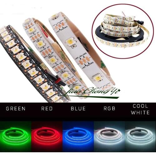 SK6812 (similar ws2812b ) 4 in 1 RGBW LED strip light Addressable 5V 30/60led/m