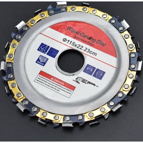 115/125mm Carbide Grinder Disc Angle Grinder Chain Saw Disc Blade Wood Carving Disc For Angle Grinder Curved Work Cutting Tools