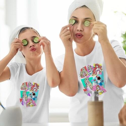 Disney Comfortable Family Look Outfits Fashion Outdoor Short Sleeve Cartoon Pattern Summer New Products Color Unisex T-Shirts