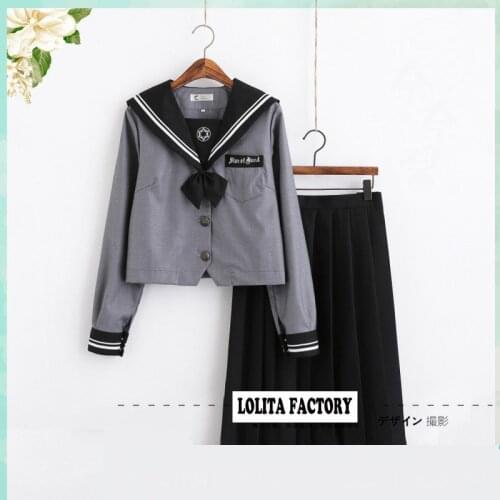 Japanese Orthodox JK Uniform Skirt Female Sailors Dress Academy Style Suit for Japanese Soft Girls School Class Uniform NN-S11B