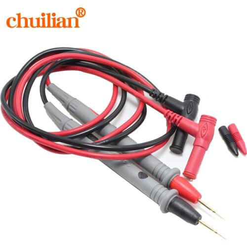 2PCS (1 Red & 1 Black) 90cm 1000V 20A Multi Meter lead / Very pointed test probe Digital Multimeter pen Test PEN