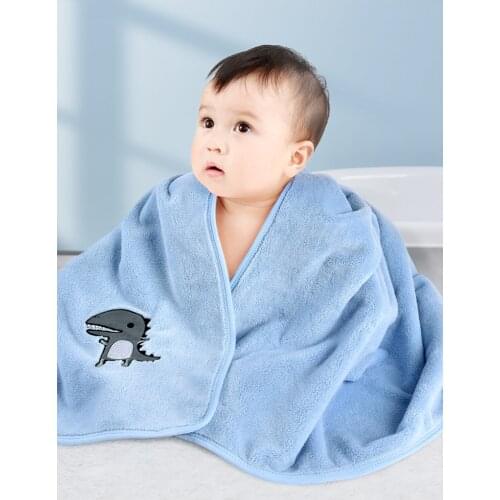 2020 Baby Kids Cotton Towels Baby Bath Towel Baby Cut Cartoon Animal Heart Print Bath Towel Absorbent Drying Swimwear Hot Sale