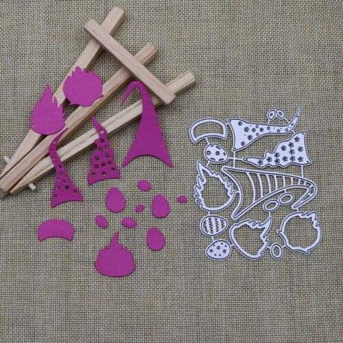 3pcs Christmas Faceless Doll Metal Cutting Dies for DIY Scrapbooking Album Decor Crafts Embossing Paper Cards Making 2021 New