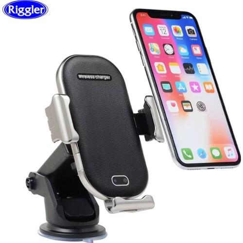 Silence Infrared Induct Car Wireless Charger Fast CharGE Holder for Samsung S9 S8 Note8 Iphone XS XR X Dual Touch Control Stand
