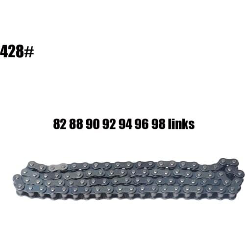 Motorcycle 428 Chain 82 88 90 92 94 96 98 Links Fit for 50cc -250cc ATV Quad Pit Dirt Bike Go Kart Metal Motorcycle Accessory
