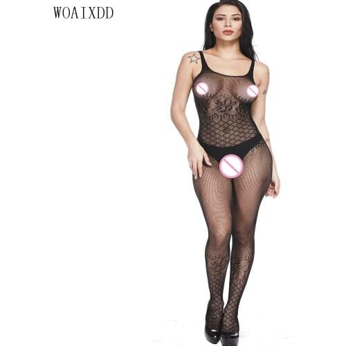 Plus size stretchy body stockings for women sexy breathable net sexy products Lingerie sexy hot erotic belt bodystocking