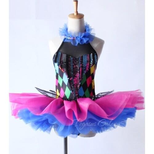 H2723 Children Ballet Dancing Dress Girls Performance Show Stage Tutu Dresses Kids Professional Competition Pancake Dancewear