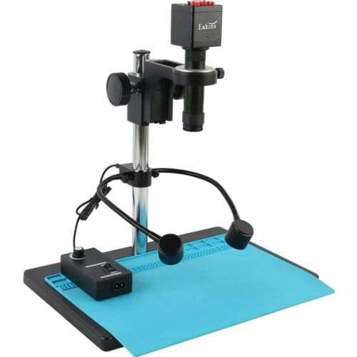 1080P SONY IMX307 HDMI VGA Electronic Video Microscope C-mount 24 LED Adjustable Spot Light Industrial Soldering Digital Camera