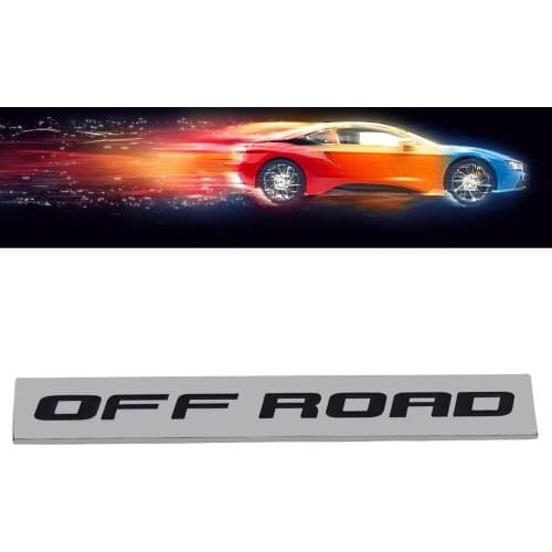 Chrome Black OFF ROAD for Engine Fender Trunk Lid Emblem Decal Badge Sticker