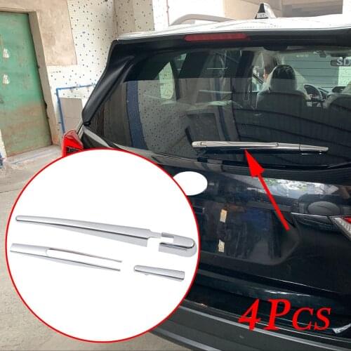 Chrome Molding Rear Tail Windshield Wiper Cover Trim Decoration Fit For Subaru Forester SK 2019 2020 Accessories