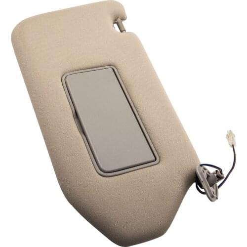 Right Passenger Sun Visor for Nissan Pathfinder for Infiniti QX60 14-17 w/ Lamp