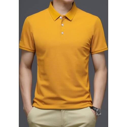 Summer mens clothing, mens POLO shirts, business casual POLO shirts, short-sleeved plus size POLO shirts