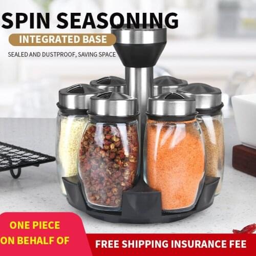 Kitchen Glass Multi-purpose Seasoning Canned Seasoning MSG Dried Chili Material Box Seasoning box Seasoning Bottle