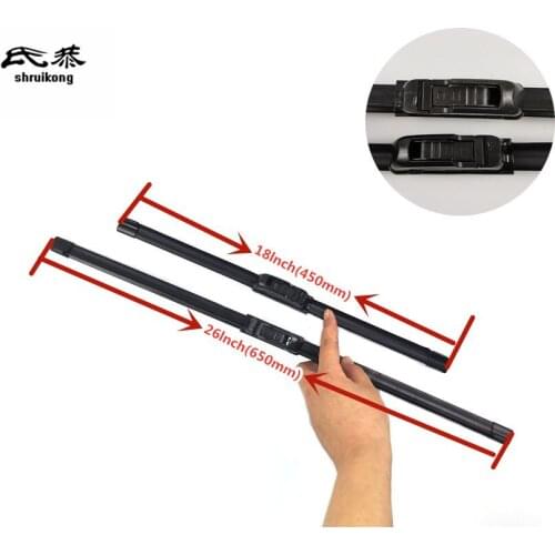 Free shipping stickers Wiper blades for Toyota Avalon (From 2013) 26"+18" onwardsfit standard J hook wiper arms High-quality